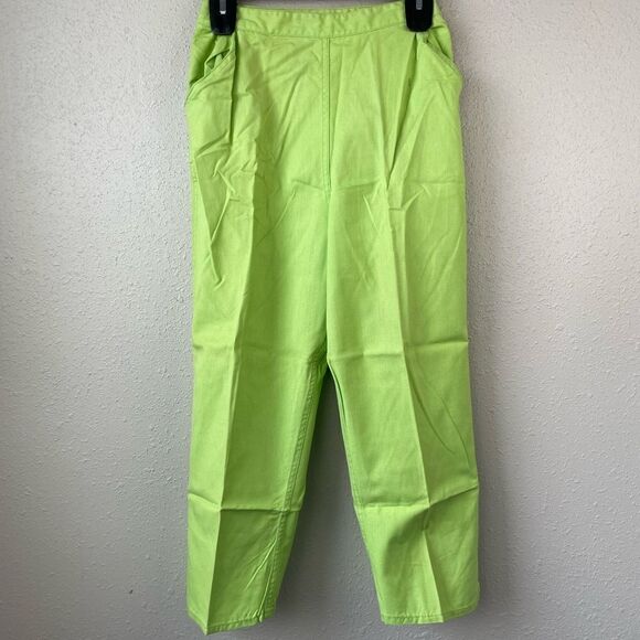 Vintage 60’s/70’s Sears Sanforized Topsoil Green Capri Pants Size Misses 14 - Picture 4 of 5